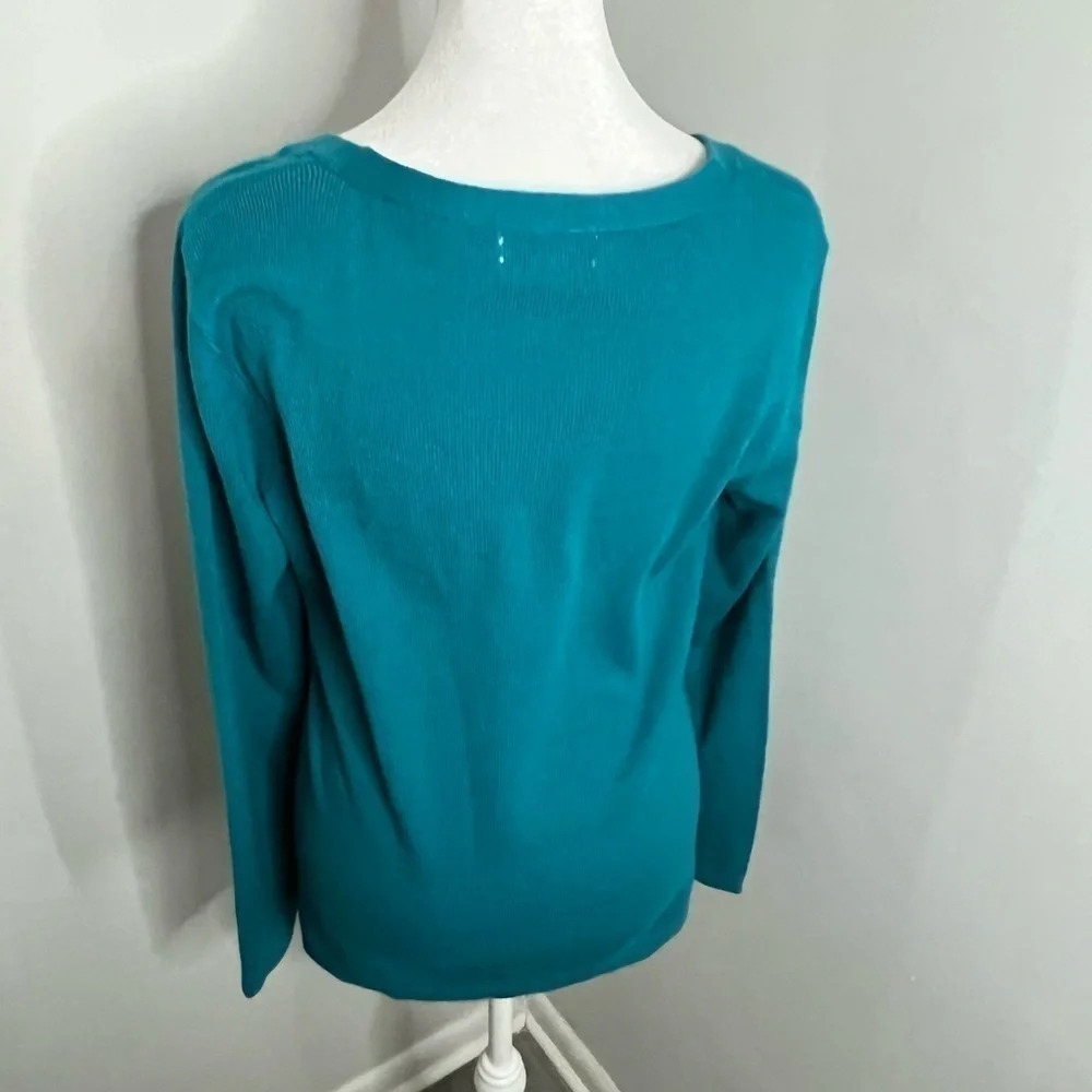 New York & company argyle vneck‎ sweater - Picture 3 of 5